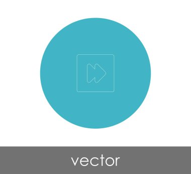 web tasarım ve uygulamaları, vektör çizim için hızlı ileri simgesi 