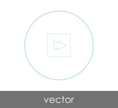 web tasarım ve uygulamaları, vektör çizim için hızlı ileri simgesi 