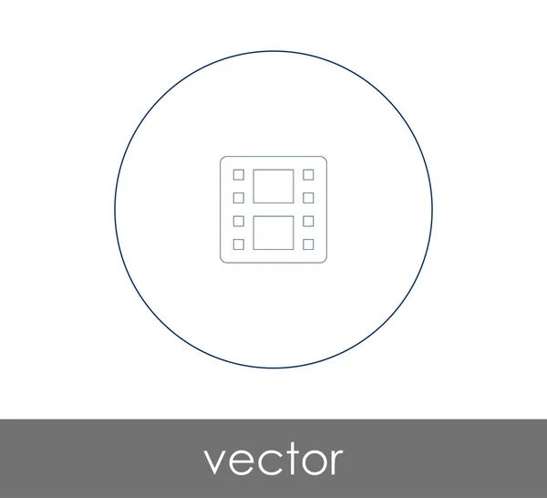 Illustration Vectorielle Icône Vidéo — Image vectorielle