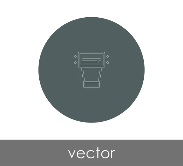 Icono de flash de cámara — Vector de stock