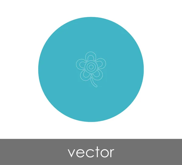 Icono Flor Para Diseño Web Aplicaciones — Vector de stock