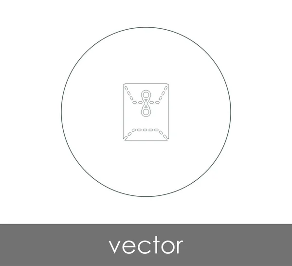 Icono Envolvente Vector Ilustración — Vector de stock