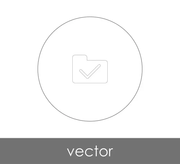 Mappikonen web — Stock vektor
