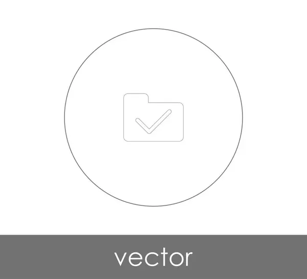 Carpeta icono web — Vector de stock