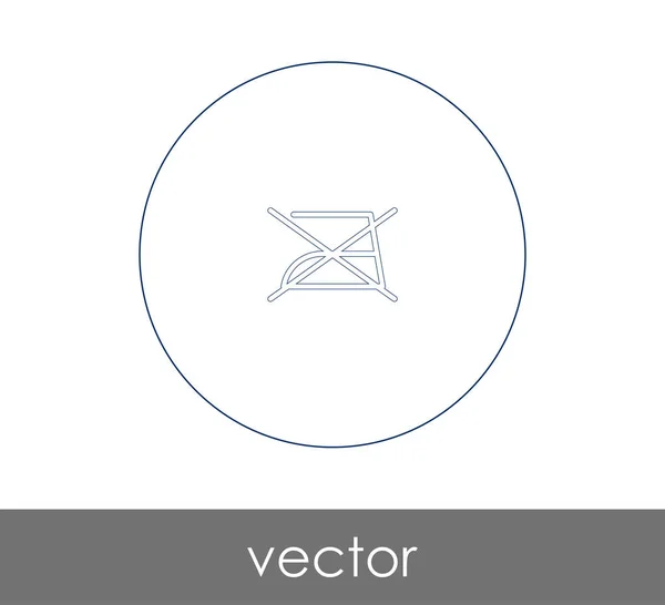 Ferro Icona Vettoriale Illustrazione — Vettoriale Stock