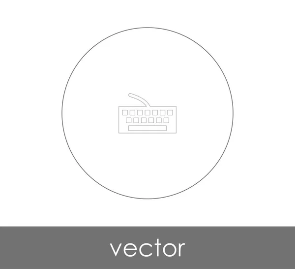 Keyboard Icon Vector Illustration Logo — Stock Vector