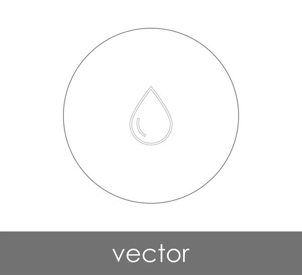 Icono Gota Vector Ilustración — Archivo Imágenes Vectoriales