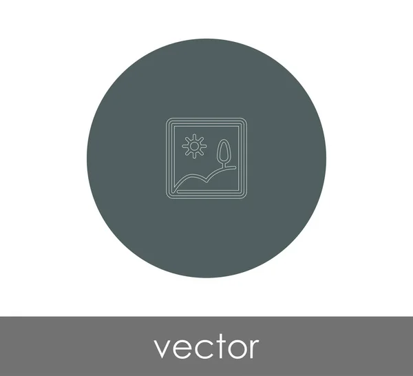 Icono Marco Imagen Para Diseño Web Aplicaciones Ilustración Vectorial — Vector de stock