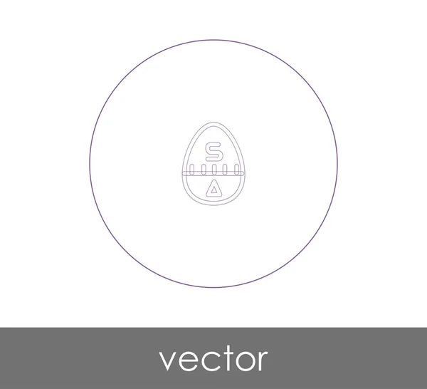 Diseño Ilustración Vectorial Huevo Icono — Vector de stock