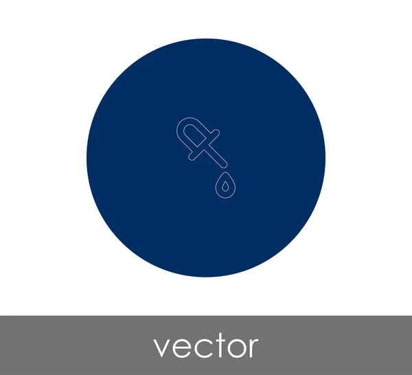 Pipette Web-Symbol — Stockvektor