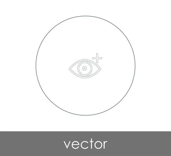 目のグラフィック アイコン ベクトル イラスト — ストックベクタ