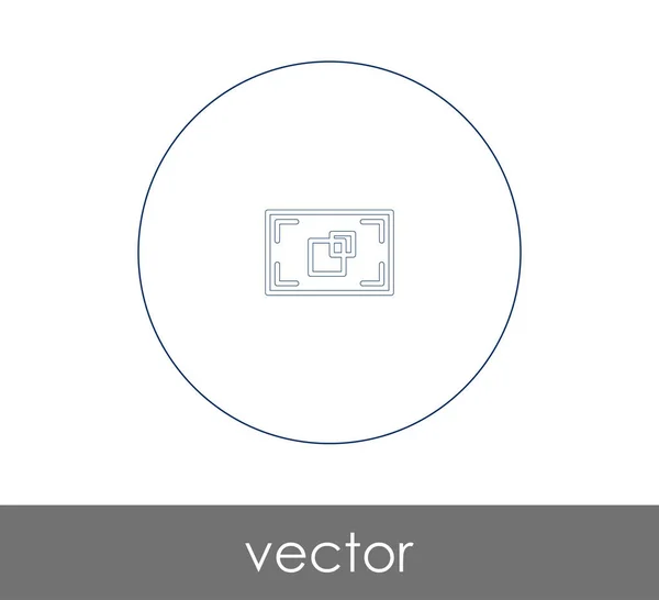 カメラのフォーカス アイコン — ストックベクタ