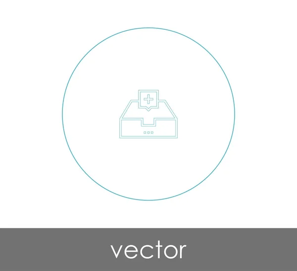 Logo Archivo Icono Vector Ilustración — Archivo Imágenes Vectoriales