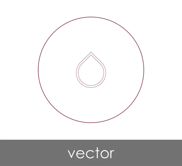 Drop Icon Vektor Illustration — Stockvektor