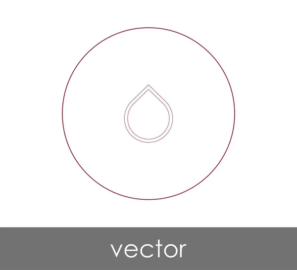 Drop Icon Vector Illustration — Stock Vector