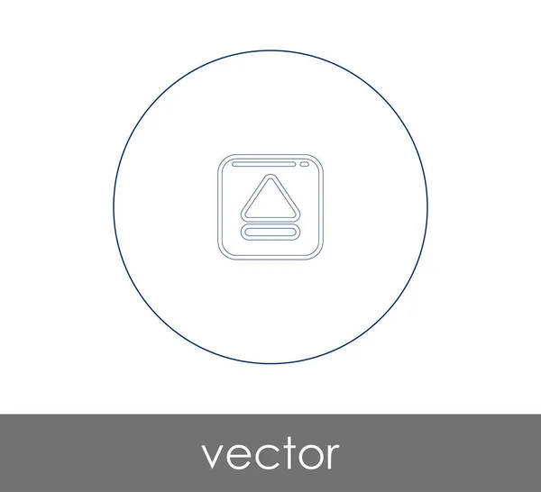 Vector Εικονογράφηση Σχεδιασμός Εκτινάσσει Εικονίδιο — Διανυσματικό Αρχείο