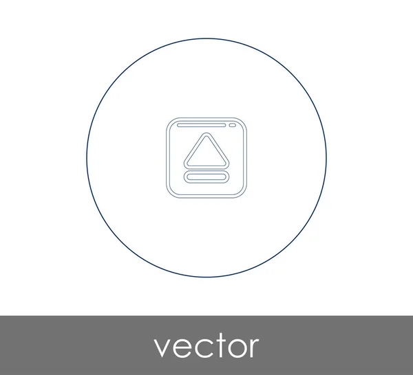 Vektor Illustration Design Des Auswurfsymbols — Stockvektor