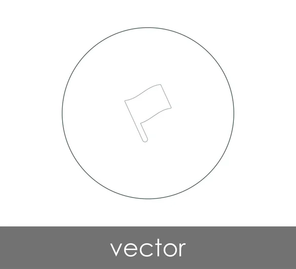 Icono Bandera Para Diseño Web Aplicaciones Ilustración Vectorial — Vector de stock