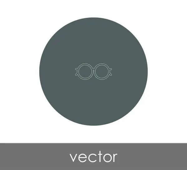 Anteojos Icono Vector Ilustración — Vector de stock