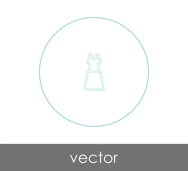 Vector Ilustración Diseño Icono Vestido — Archivo Imágenes Vectoriales