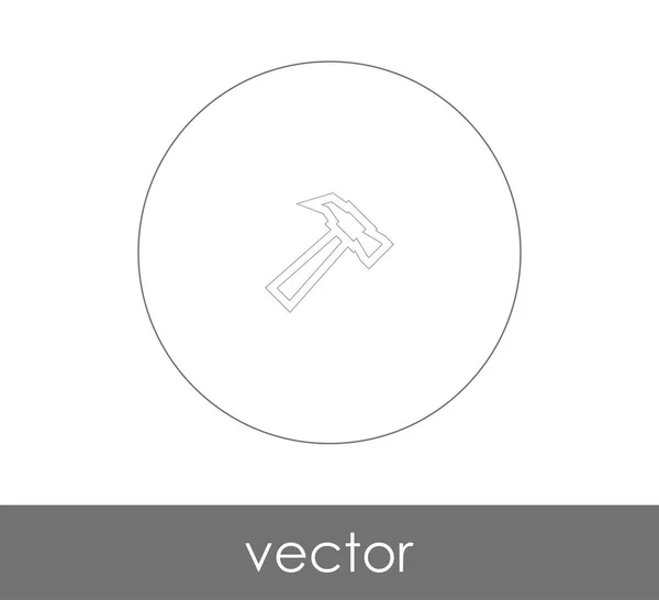 Hammer Icon Vektor Illustration — Stockvektor