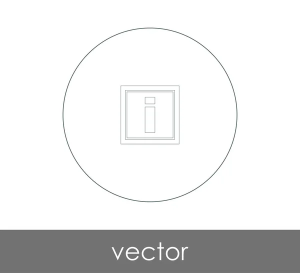 Information Zeichen Icon Vector Illustration — Stockvektor