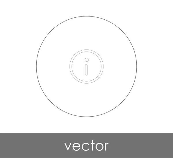 Information Zeichen Icon Vector Illustration — Stockvektor