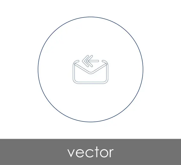 Diseño Ilustración Vectorial Del Icono Respuesta Correo Electrónico — Vector de stock