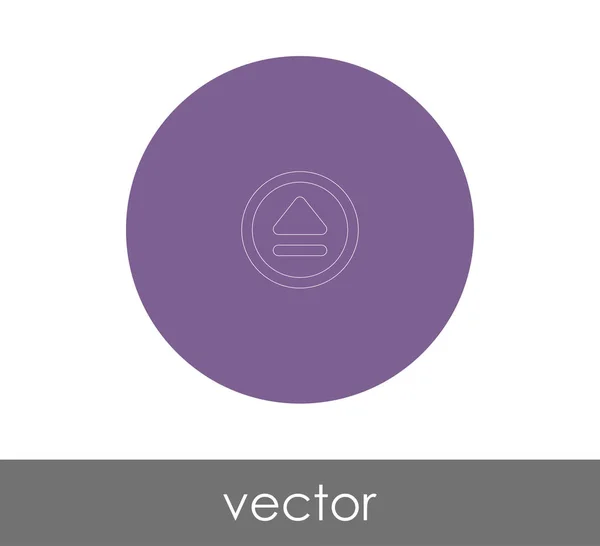 Vektor Illustration Design Des Auswurfsymbols — Stockvektor