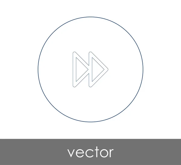 Icono Avance Rápido Para Diseño Web Aplicaciones Ilustración Vectorial — Vector de stock