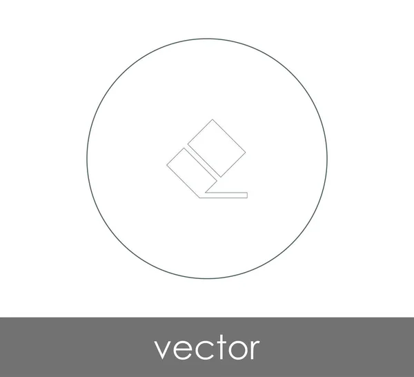 Vektoros Illusztráció Design Radír Ikonra — Stock Vector