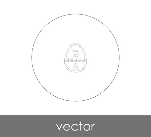 Diseño Ilustración Vectorial Huevo Icono — Vector de stock