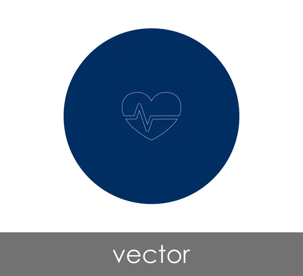 Heart Web Icon Vector Illustration — Stock Vector