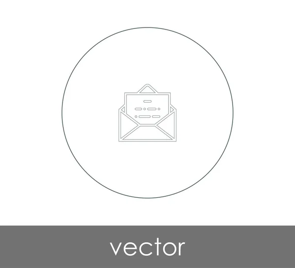 Envelope Ícone Ilustração Vetorial — Vetor de Stock