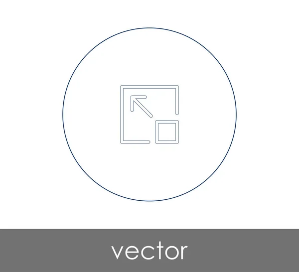 Icon Design Erweitern Vektor Illustration — Stockvektor