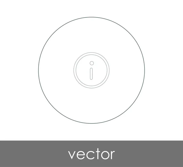 Signo de información icono — Vector de stock