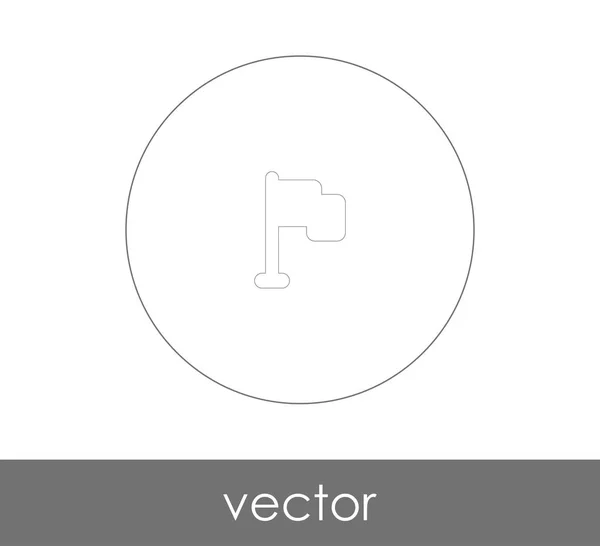 Иконка Флага Веб Дизайна Приложений Векторная Иллюстрация — стоковый вектор