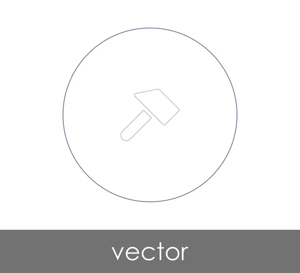 Vector Illustration Design Hammer Icon — Stock Vector