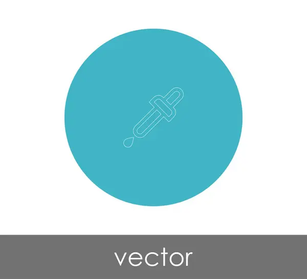 Pipette Web-Symbol — Stockvektor