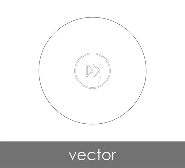 Vooruitspoelen Pictogram Voor Webdesign Applicaties Vectorillustratie — Stockvector