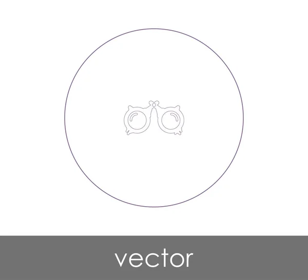 Ilustrasi Vektor Ikon Kacamata - Stok Vektor