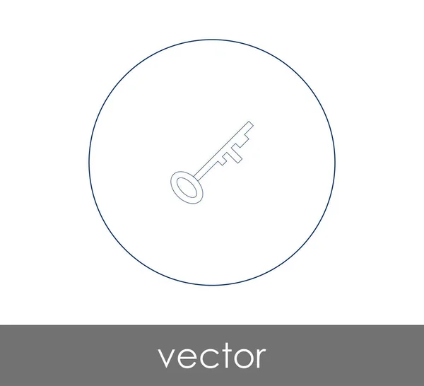 Design Ilustrație Vectorială Pictogramei Cheie — Vector de stoc