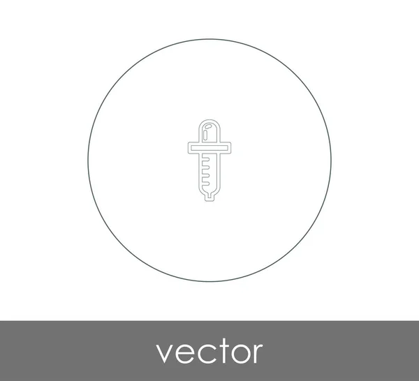 Pipette Web-Symbol — Stockvektor