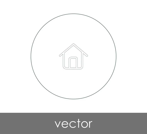 Home Icon Web Design Applications — Stock Vector
