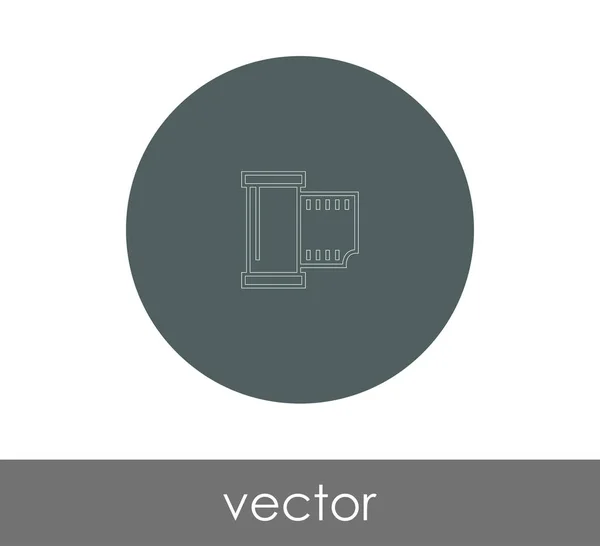 Film Pictogram Voor Webdesign Applicaties Vectorillustratie — Stockvector