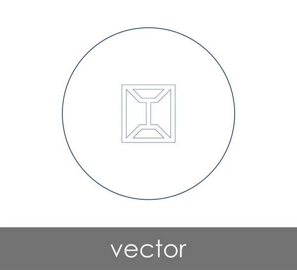 Icono Envolvente Vector Ilustración — Vector de stock