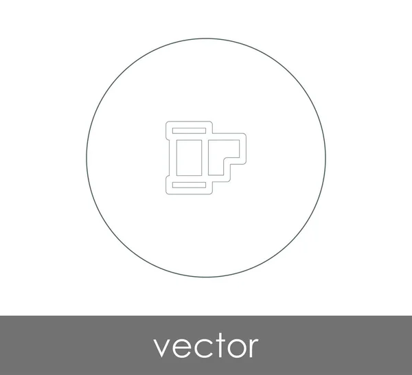 Film Pictogram Voor Webdesign Applicaties Vectorillustratie — Stockvector