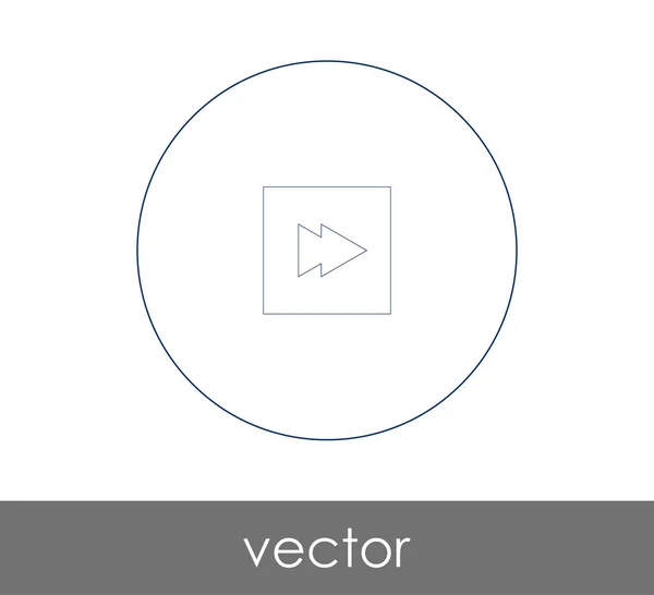 Icono Avance Rápido Para Diseño Web Aplicaciones Ilustración Vectorial — Vector de stock