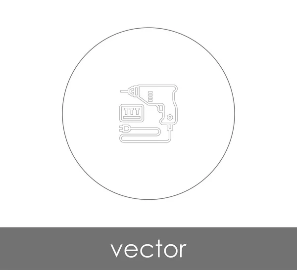 Elektrobohrmaschine — Stockvektor