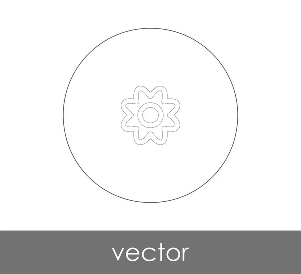 Blomma Ikonen För Webbdesign Och Applikationer — Stock vektor